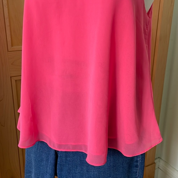 E&M Fuchsia Pink Sleeveless Cropped Cami, Size M - Picture 5 of 12